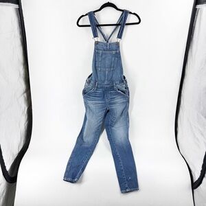 ✅ Abercrombie Fitch Crisscross Open Back Jean Overalls Size X-Small Pockets